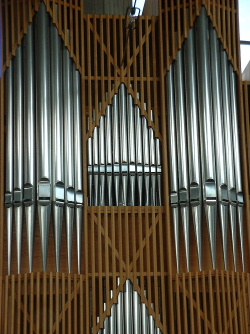 Detailansicht der Orgel